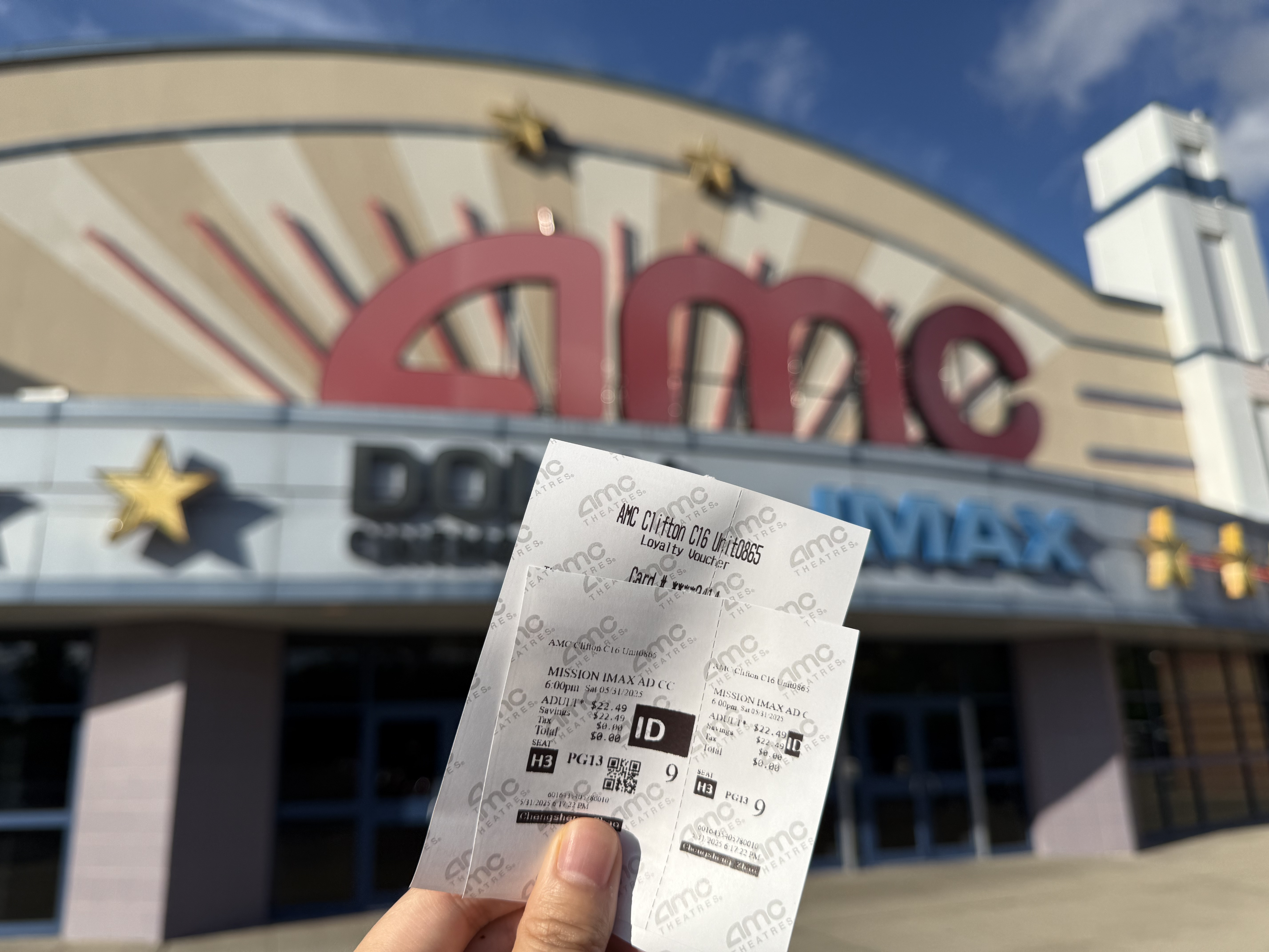 AMC theater ticket