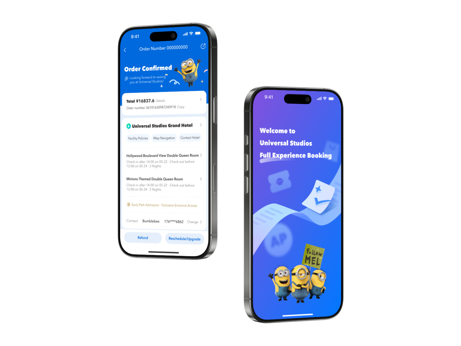 Universal BJ mobile app hero screen