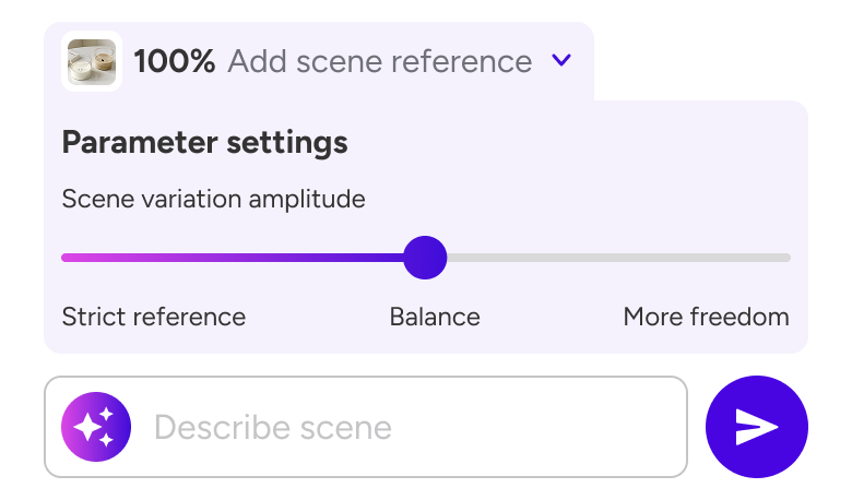 Parameter settings panel