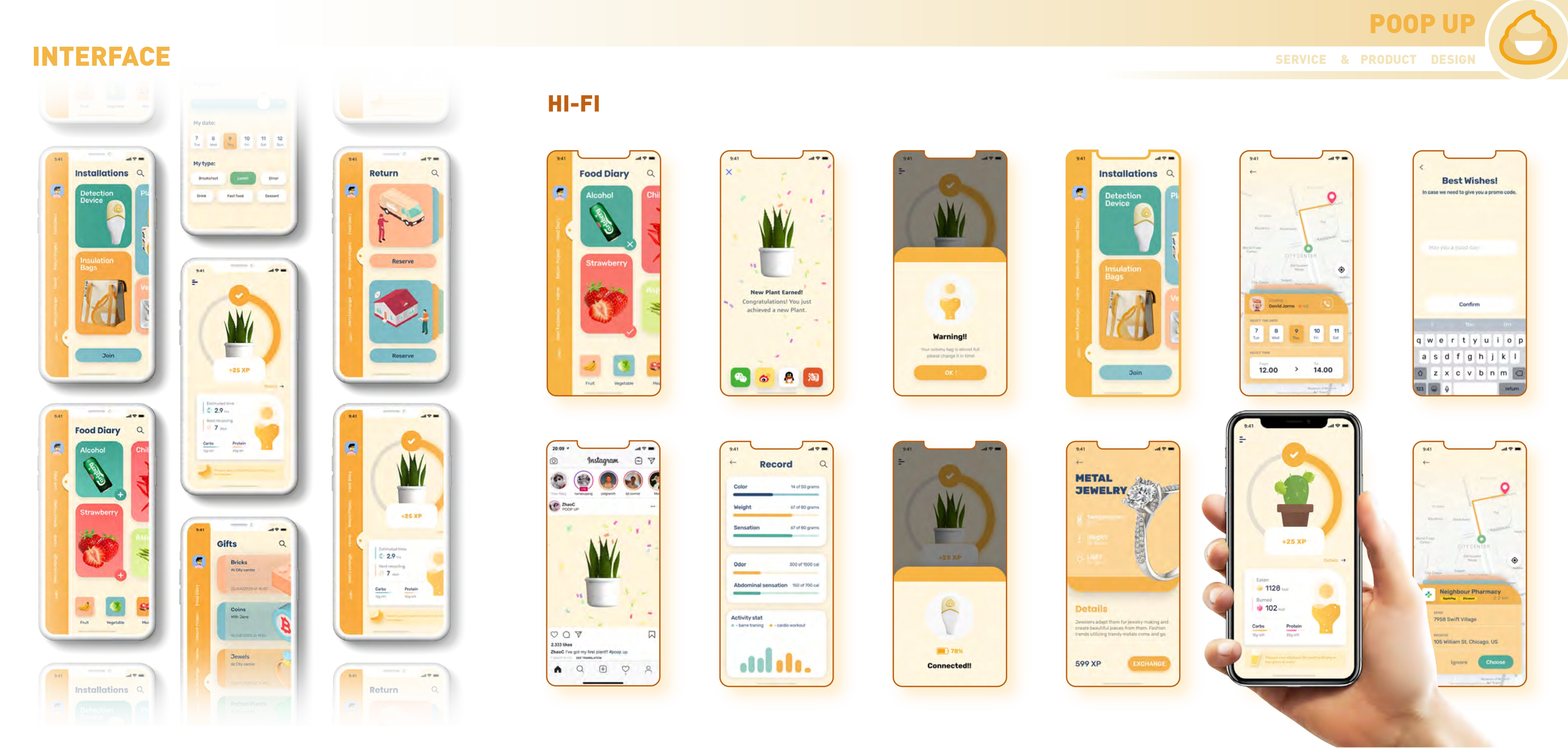 Poop Up test setup and user feedback