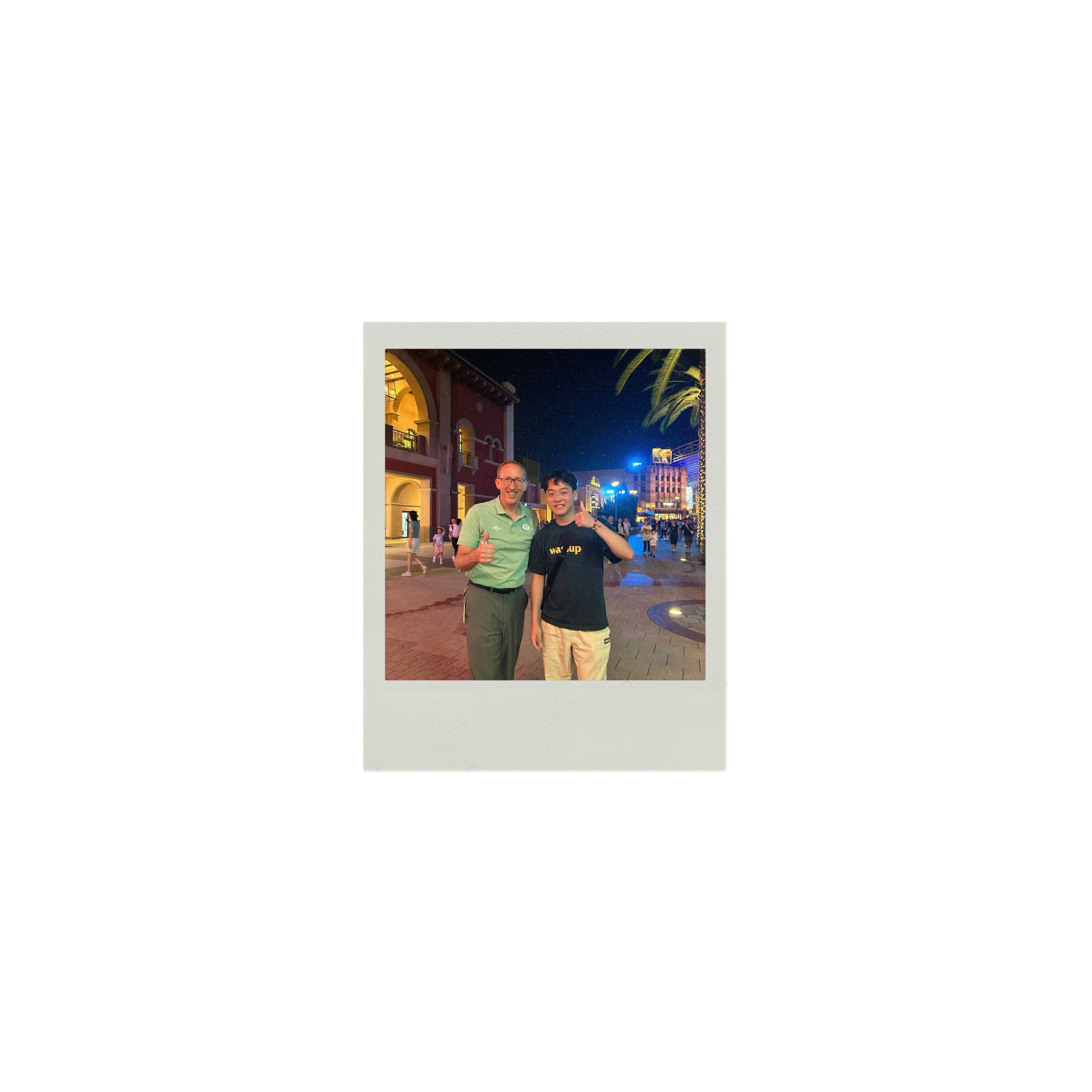 Theme park research polaroid